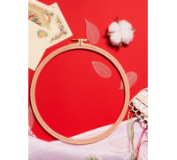 Đerđef-okvir za vez Drvo bukve . Nurge okrugli 19 cm Visina oboda 16 mm 03WLD-003